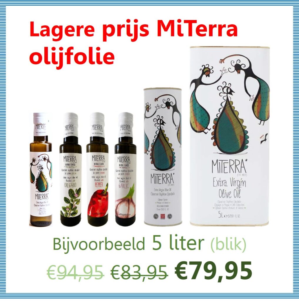 Aanbieding MiTerra olijfolie